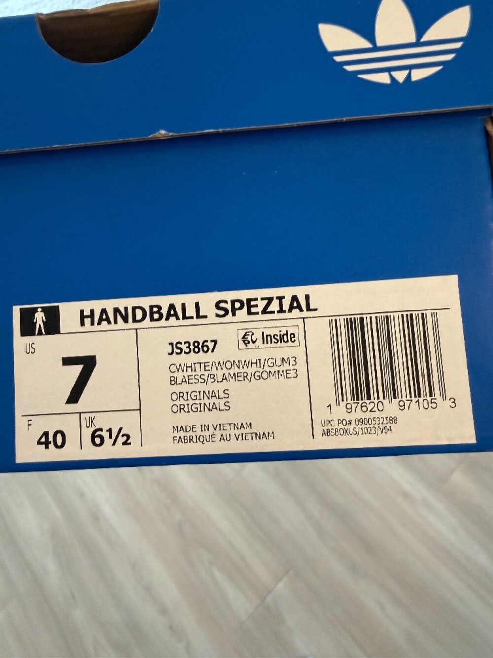 Men's Adidas Handball Spezial - Core White/Wonder White Men´s Adidas Handball - Picture 5 of 7
